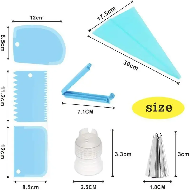 Dimensions du kit poche à douille